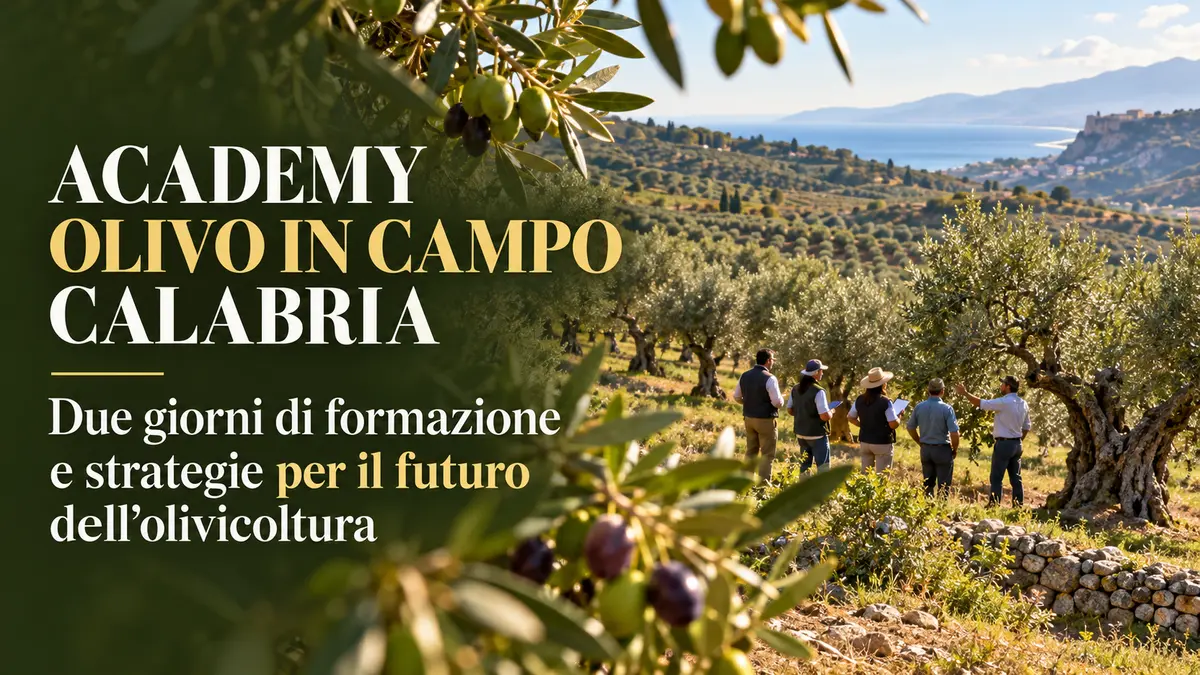 Academy Olivo in Campo Calabria: due giorni di formazione e strategie per il futuro dell'olivicoltura