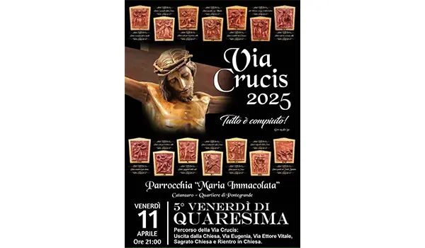 Catanzaro, la Passione di Cristo attraversa Pontegrande: ritorna la Via Crucis della Parrocchia Maria Immacolata