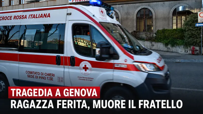 Tragedia a Genova, giovane ferisce la sorella e muore dopo una caduta dal sesto piano