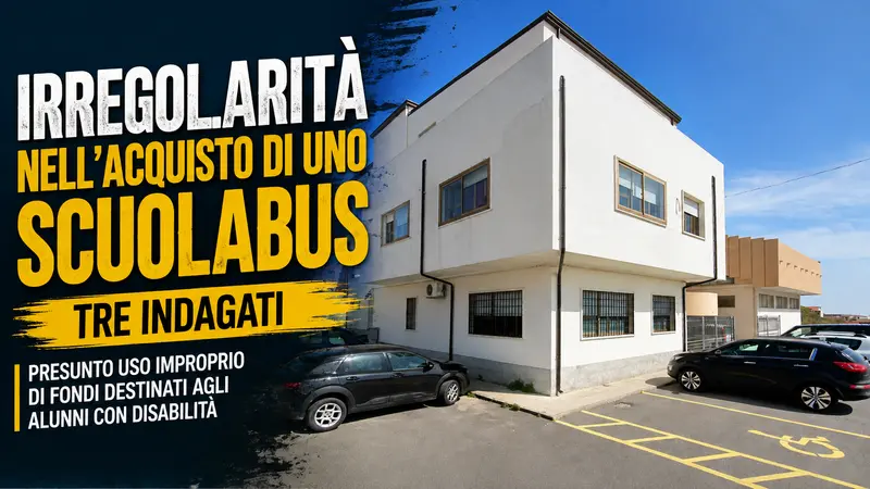 Irregolarità nell’acquisto di uno scuolabus nel Crotonese: tre indagati, sotto accusa l’utilizzo dei fondi per gli alunni con disabilità