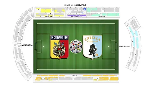 Serie B, 14ª giornata — Catanzaro - Entella: tutte le informazioni sulla prevendita biglietti