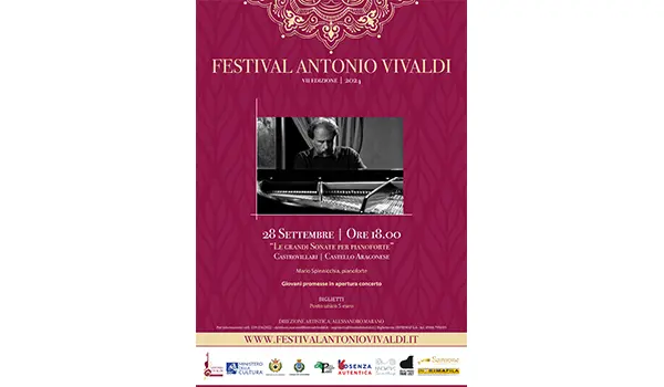 Castrovillari pronta ad ospitare “Le Grandi Sonate per Pianoforte” di Mario Spinnicchia al Castello Aragonese