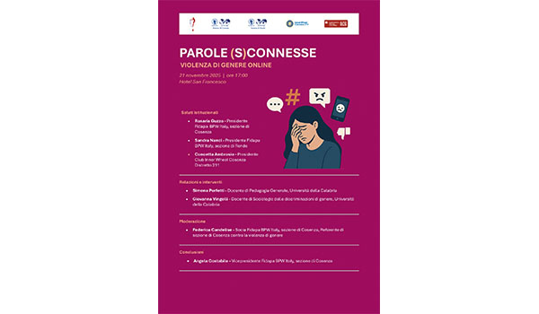 “Parole (S)connesse”: a Cosenza un incontro sulla violenza di genere online
