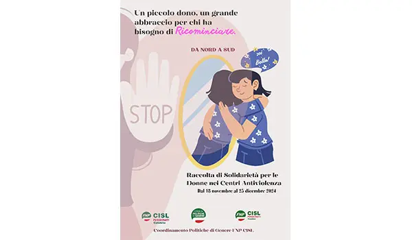 Iniziativa Fnp Cisl Calabria a favore delle donne vittime di violenza