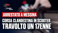 Arrestato a Messina per una corsa clandestina in scooter che ha travolto un 17enne