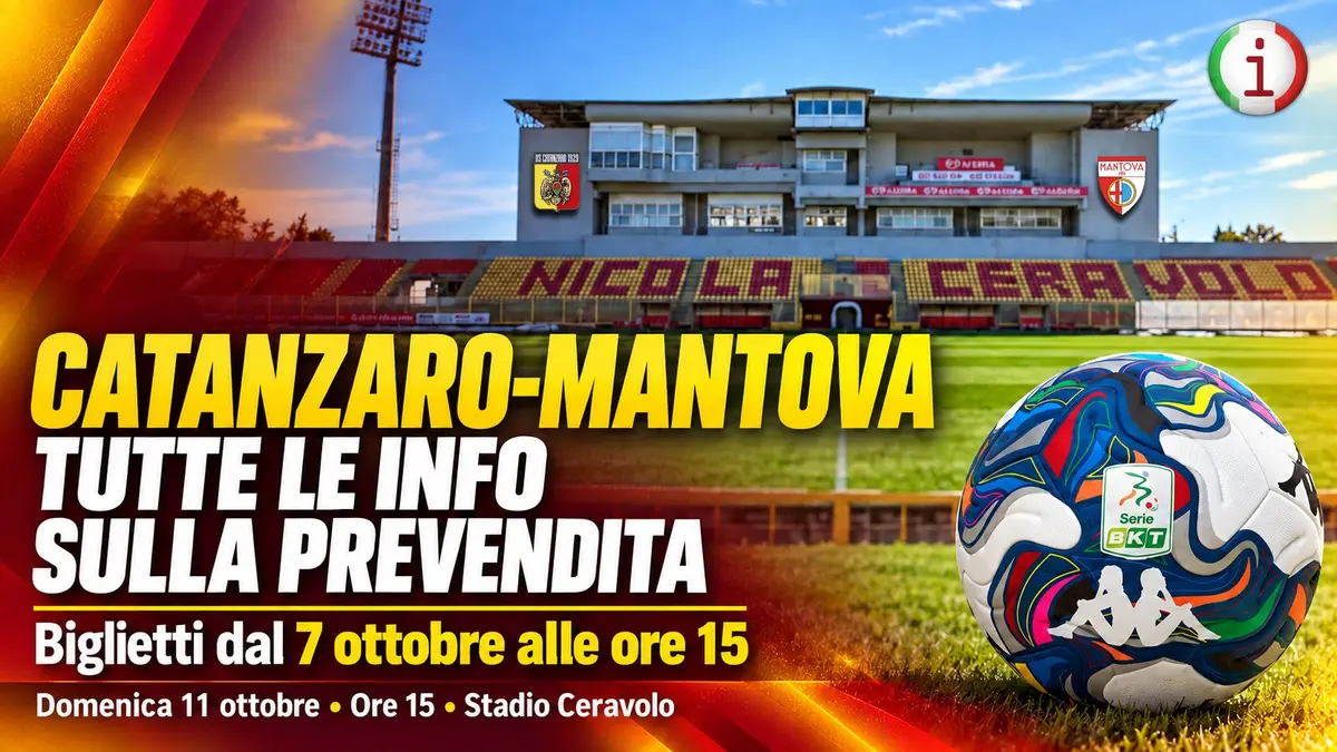 Calcio, Catanzaro-Mantova, ecco tutte le info sulla prevendita dei biglietti