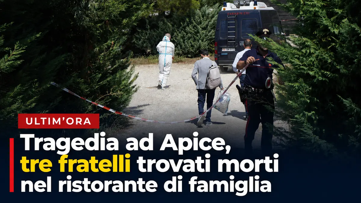 Tragedia ad Apice, tre fratelli trovati morti nel ristorante di famiglia
