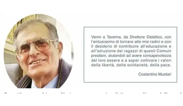 Taverna intitola l’Istituto Comprensivo al professor Costantino Mustari