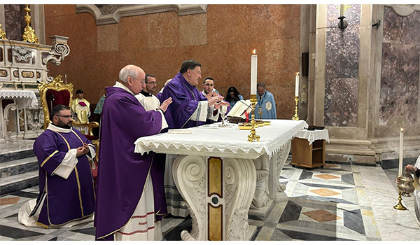 Mercoledì delle Ceneri: l’arcivescovo Maniago apre la Quaresima nella Basilica dell’Immacolata