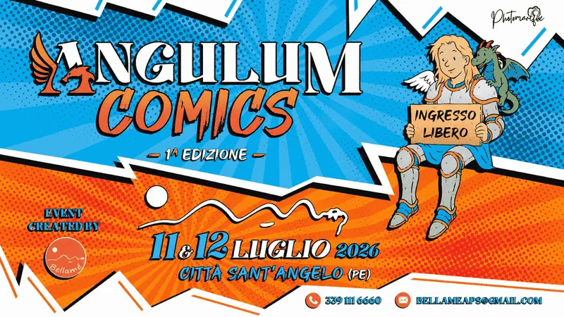 Cultura pop e grandi ospiti nel cuore dell'Abruzzo: a Città Sant'Angelo debutta Angulum Comics 2026