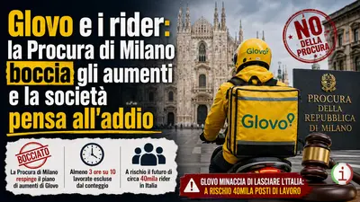Glovo e i rider: la Procura di Milano boccia gli aumenti e la società pensa all'addio