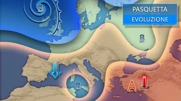 Previsioni Meteo Pasqua e Pasquetta 2025: tra sole e piogge, ecco dove il tempo sarà peggiore