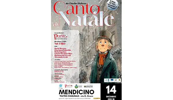 La meraviglia di Dickens sul palco di Sguardi a Sud: il 14 dicembre, va in scena "Canto di Natale" a cura della Compagnia Porta Cenere