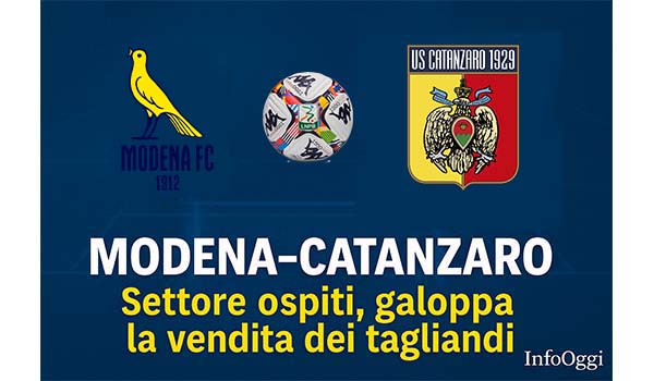 Modena–Catanzaro, boom di presenze al Braglia: settore ospiti galoppa la vendita dei tagliandi
