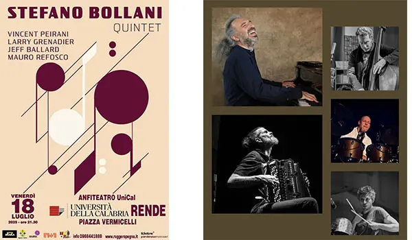 Fatti di Musica 2025: Stefano Bollani con una superband internazionale  il 18 luglio al Teatro dell’Università della Calabria