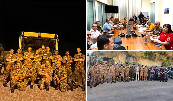 Attività di Disinnesco Ordigni Bellici (D.O.B.) a Laureana di Borrello. Il Corpo Militare Volontario della CRI in supporto alla Prefettura e alle Forze Armate.