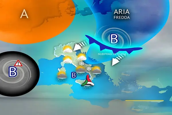 Previsioni Meteo: ultimi temporali al Sud, arriva il freddo svedese e Neve sull'Appennino