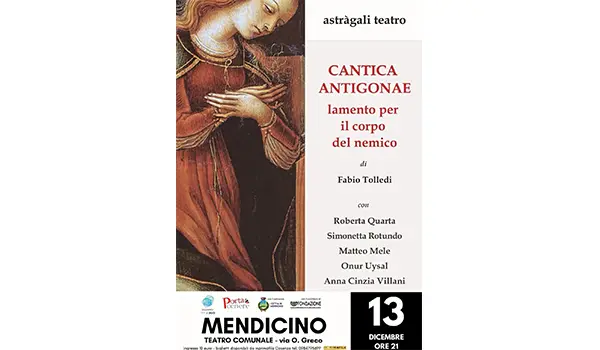 Mendicino si prepara ad accogliere “Cantica Antigonae” nella rassegna Sguardi a Sud 2025