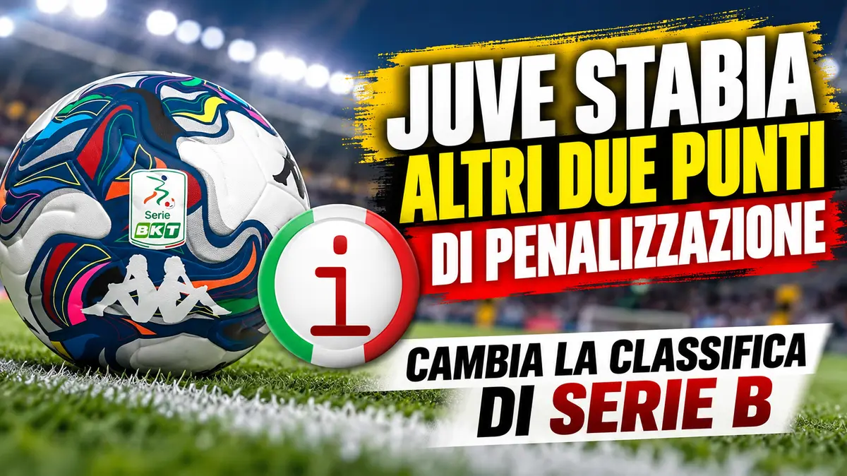 Juve Stabia, altri due punti di penalizzazione: cambia la classifica di Serie B