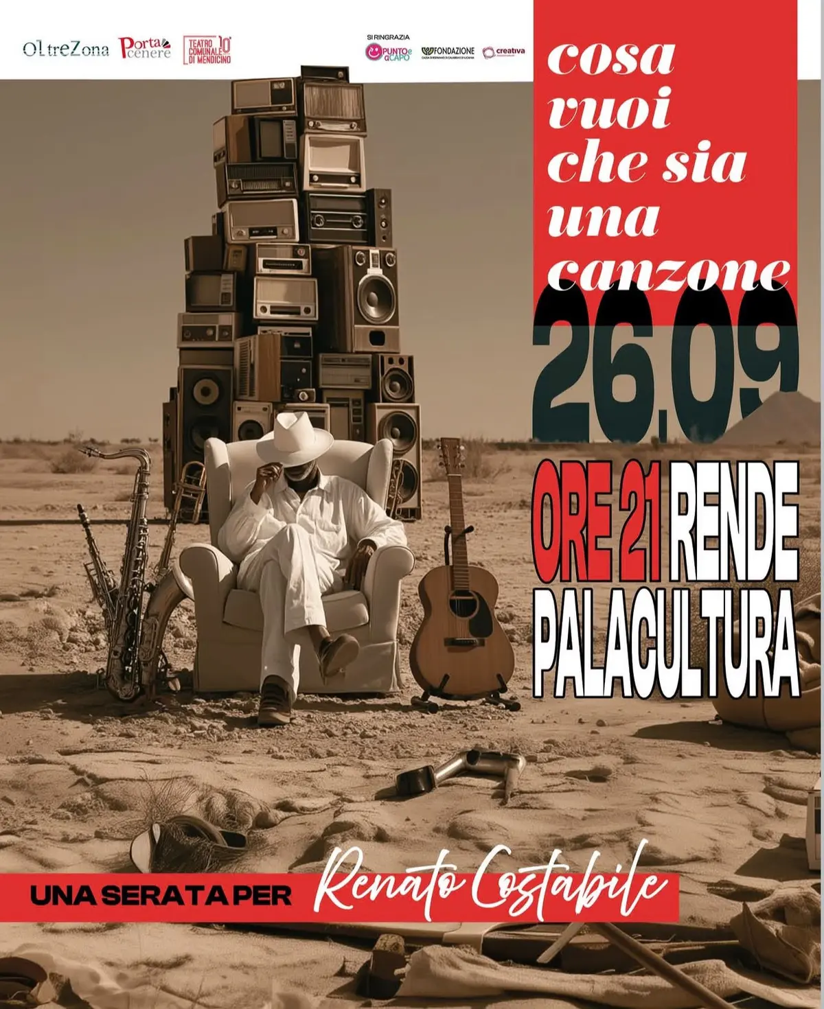"Cosa vuoi che sia una canzone": a Rende, il ricordo di Renato Costabile