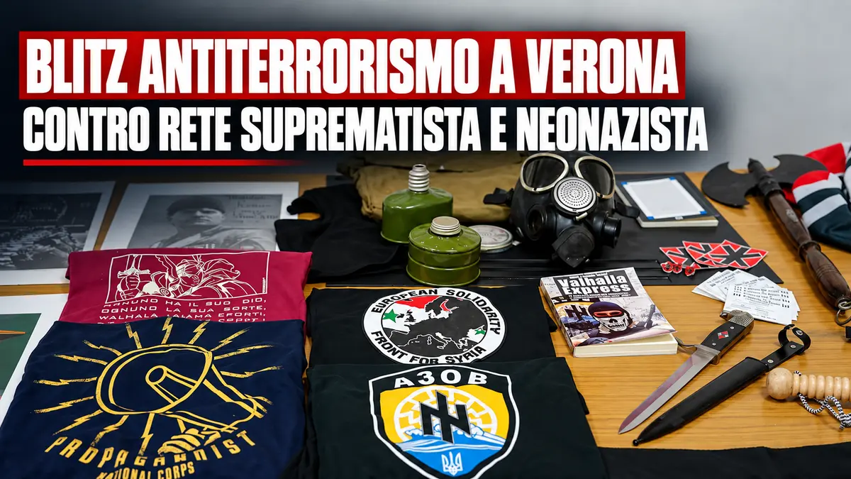 Blitz antiterrorismo a Verona contro rete suprematista e neonazista