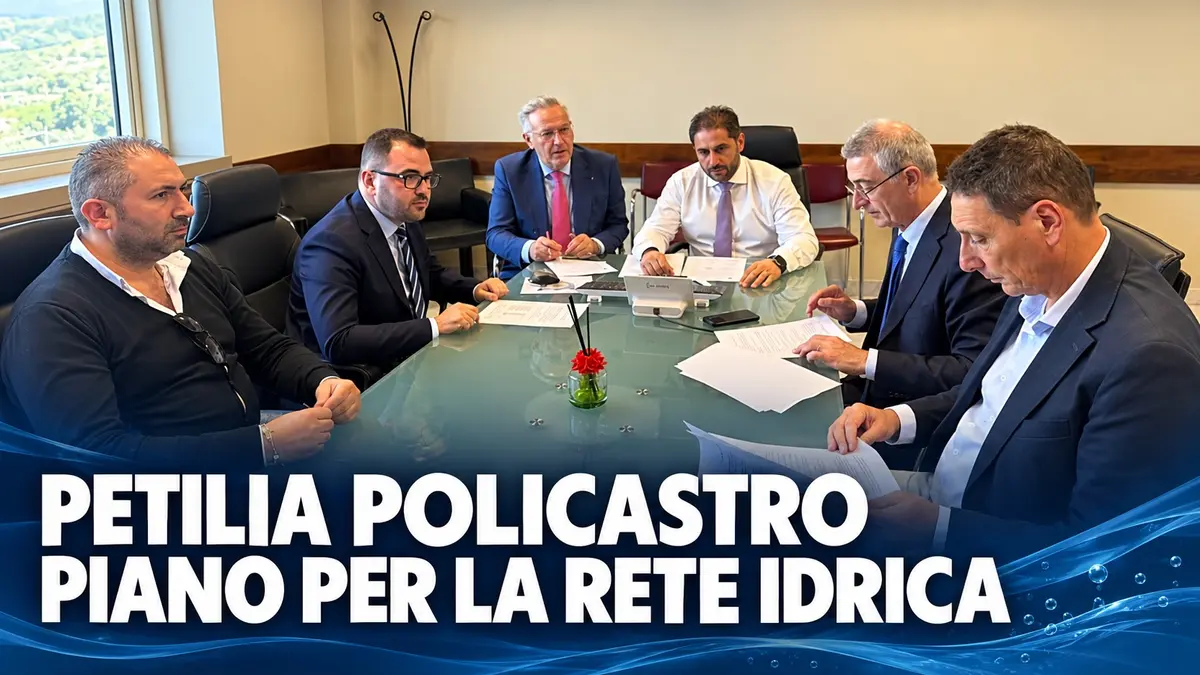 Petilia Policastro, Montuoro: in Regione un piano per le criticità idriche
