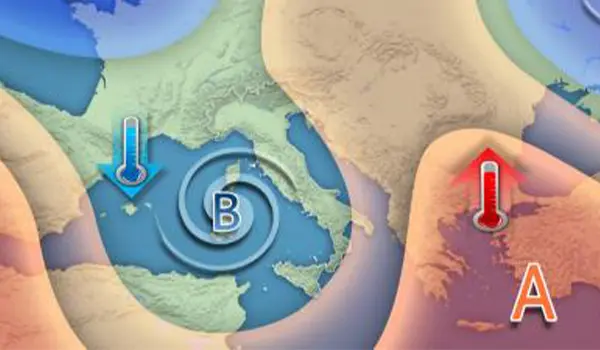 Meteo Italia: vortice mediterraneo in arrivo con piogge, temporali e sabbia sahariana
