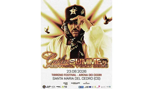 Tirreno Festival, Geolier in concerto il 23 agosto all’Arena dei Cedri di Santa Maria del Cedro (CS)