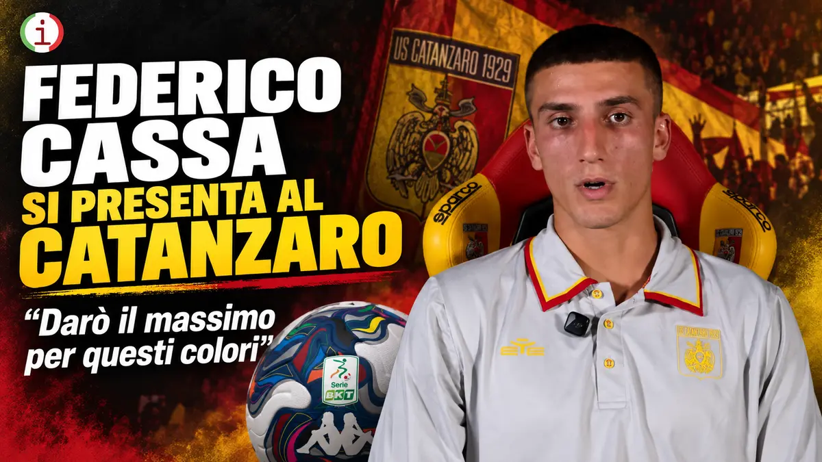 Federico Cassa si presenta al Catanzaro: «Darò il massimo per questi colori» Video