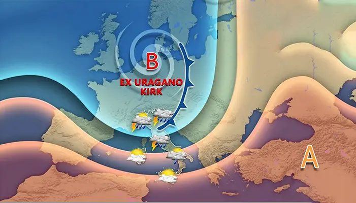 Previsioni meteo: giovedì arriva un’intensa ondata di maltempo, rischio criticità idrogeologiche