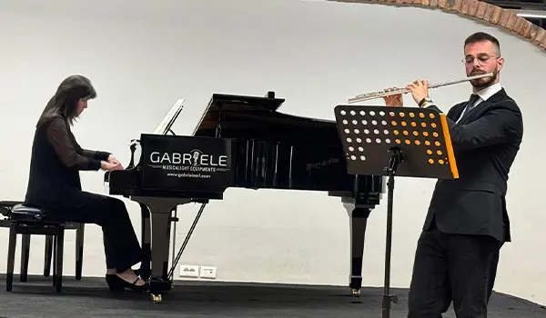 Auditorium Ex-Fornace di Trebisacce: Zuccarelli e Marcone incantano con Enescu, Schubert e Reinecke