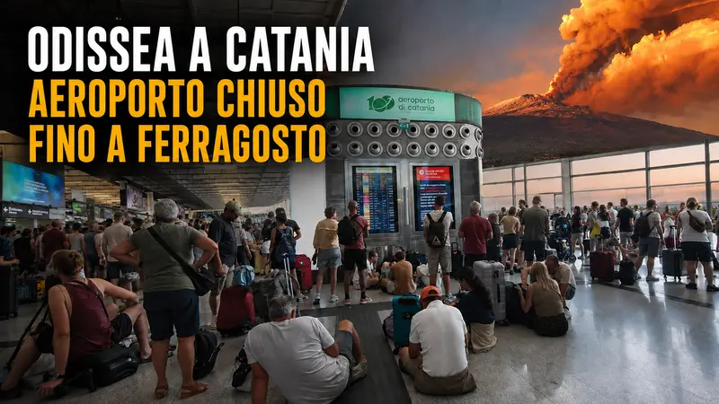 Odissea all’aeroporto di Catania, scalo chiuso fino a Ferragosto: 630 voli dirottati per l’eruzione dell’Etna
