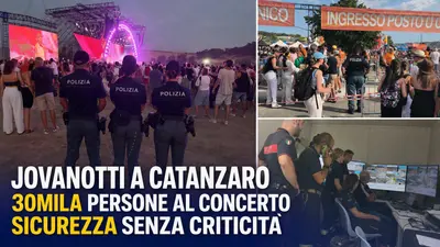 Jovanotti a Catanzaro, 30mila persone al concerto e piano sicurezza senza criticità