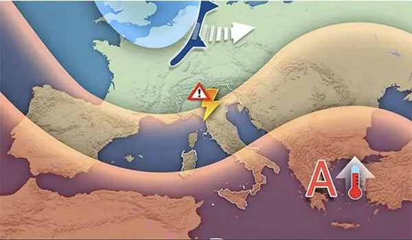 Meteo: primo break dell'estate nel weekend, in arrivo forti temporali e calo termico al Nord