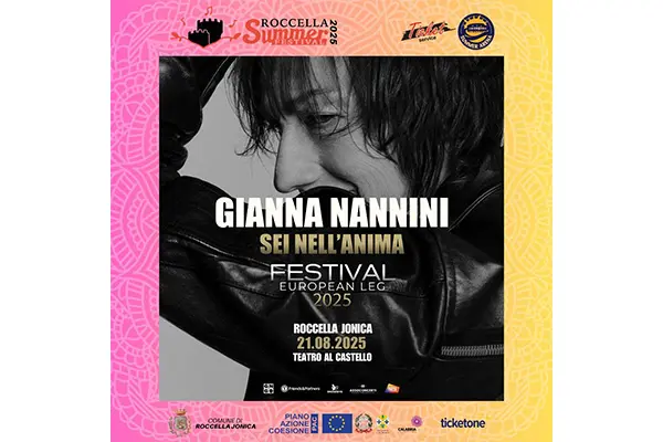 Gianna Nannini, prima artista confermata per il Roccella Summer Festival 2025 – Concerto del 21 agosto