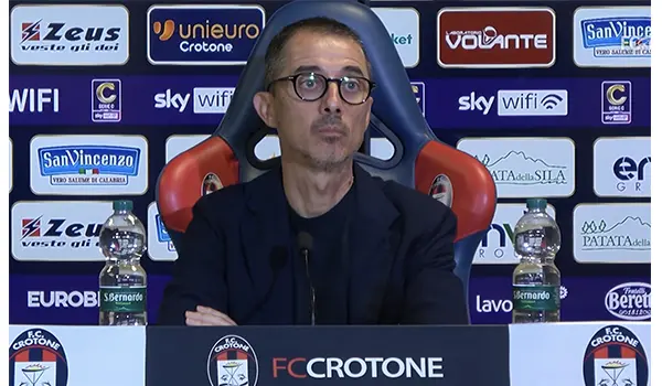 Crotone Catania 2-0, Longo esalta la prestazione dei rossoblù e guarda ai playoff con equilibrio. Video