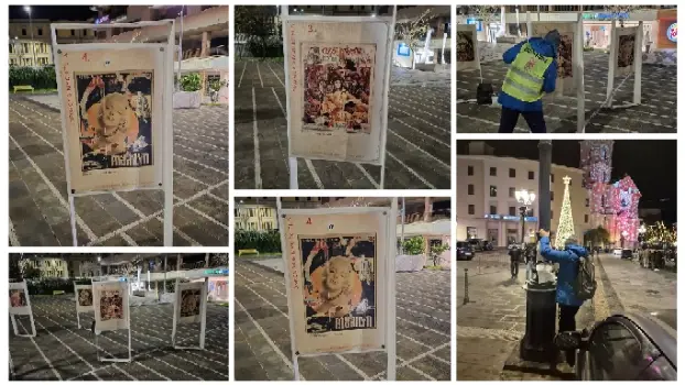 “Cara Catanzaro” ha risanato i pannelli dedicati a Mimmo Rotella e vandalizzati nei giorni scorsi.