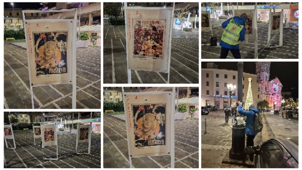 “Cara Catanzaro” ha risanato i pannelli dedicati a Mimmo Rotella e vandalizzati nei giorni scorsi.