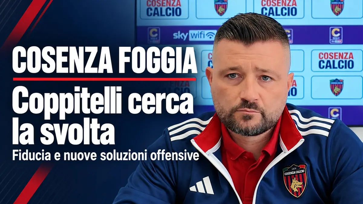 Cosenza Foggia, Coppitelli cerca la svolta tra fiducia e nuove soluzioni offensive