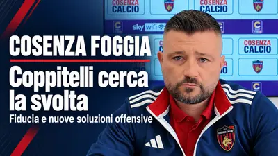 Cosenza Foggia, Coppitelli cerca la svolta tra fiducia e nuove soluzioni offensive