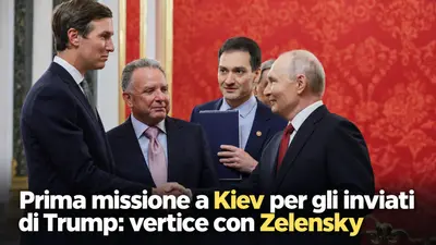Prima missione a Kiev per gli inviati di Trump: vertice con Zelensky