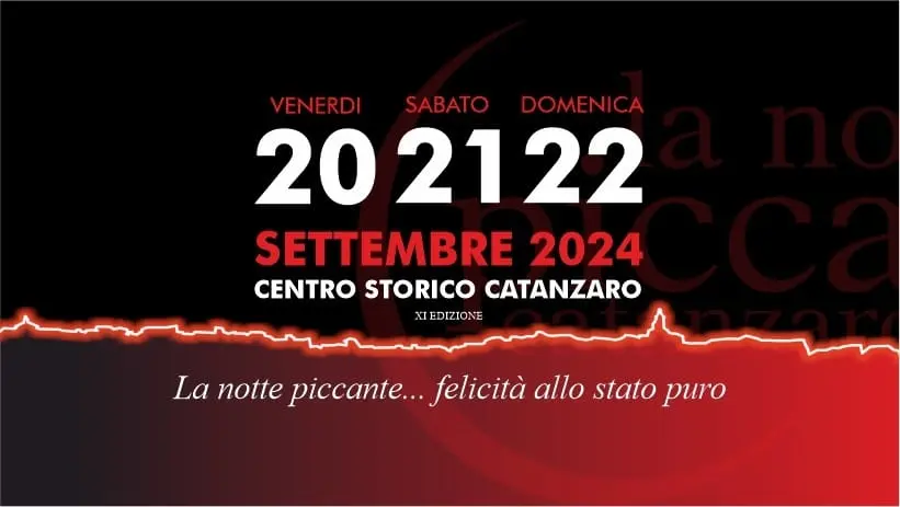 Catanzaro, presentata la "Notte piccante 2024" (IL PROGRAMMA)