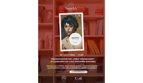 “Chianchieri” torna in libreria con una nuova veste grafica: l’autore Giankarim De Caro  presenta il suo romanzo