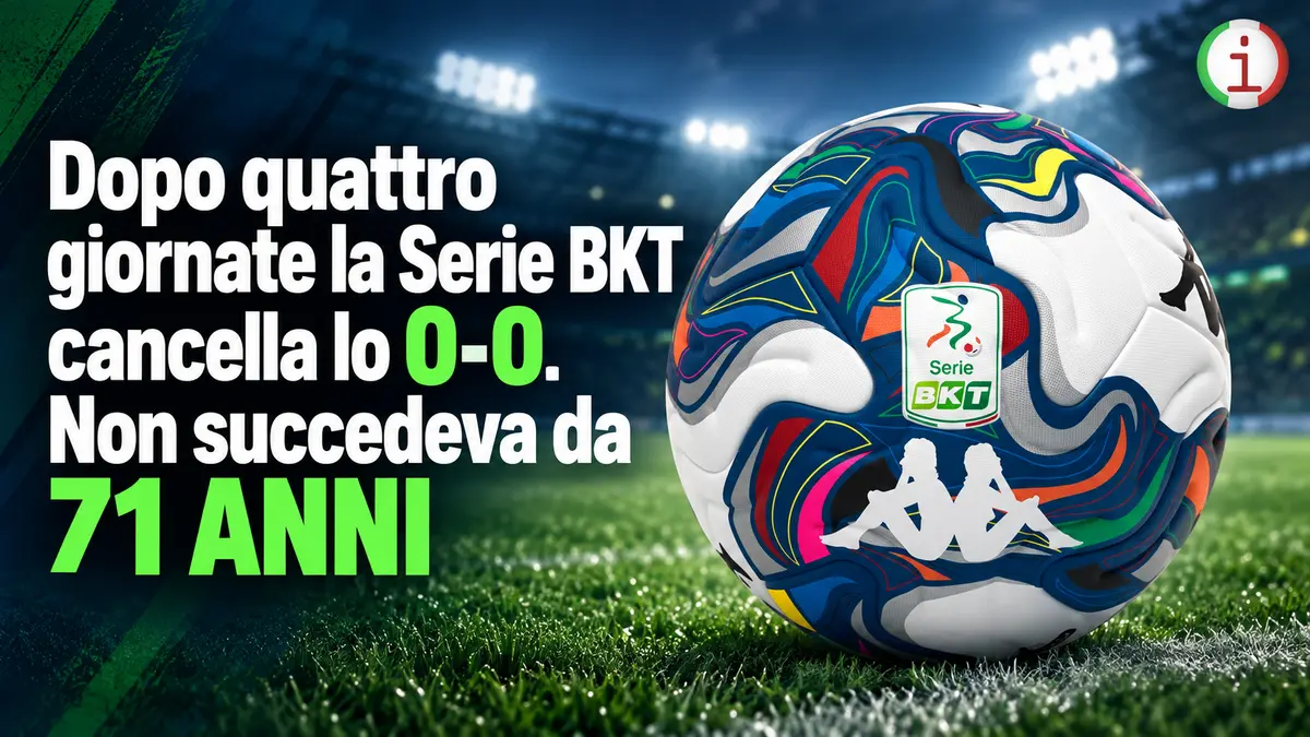 Serie B senza pareggi a reti bianche dopo quattro giornate un dato che mancava dal 1955