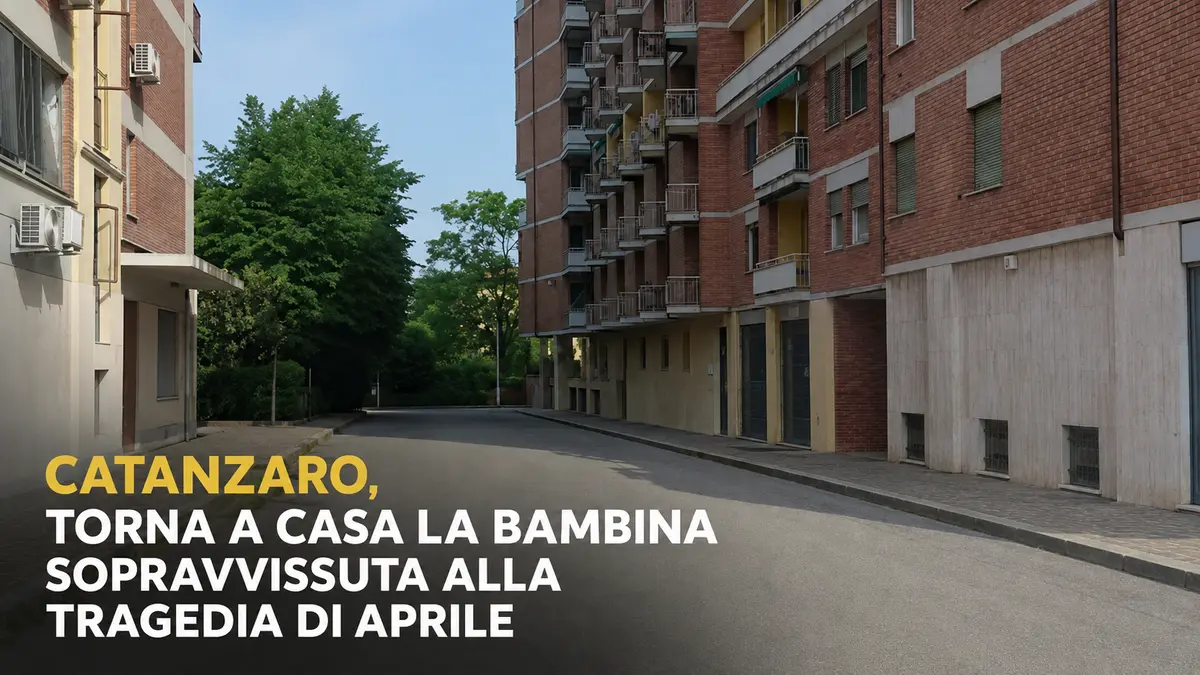 Catanzaro, torna a casa la bambina sopravvissuta alla tragedia di aprile