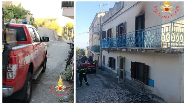 Incendio a Sellia Marina: Vvf domano le fiamme in abitazione, famiglia in salvo