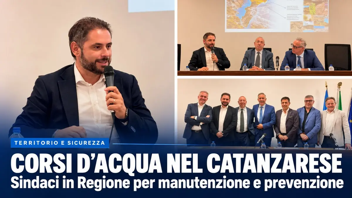 Corsi d’acqua nel Catanzarese e prevenzione del rischio idrogeologico al centro del confronto in Regione