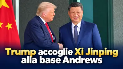 Trump accoglie Xi Jinping alla base Andrews con una cerimonia ufficiale
