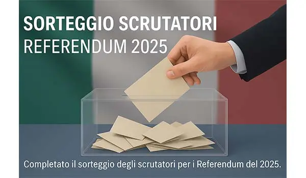 Referendum 8 e 9 giugno: nominati gli scrutatori. Ecco l’elenco completo