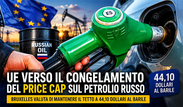 Ue verso il congelamento del price cap sul petrolio russo